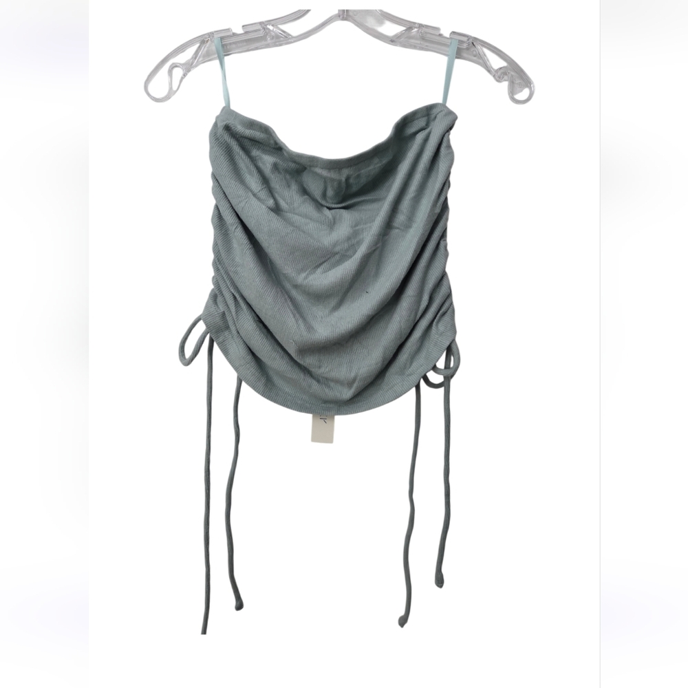 NWT She + Sky Ruched Camisole - Sage Green SZ L
